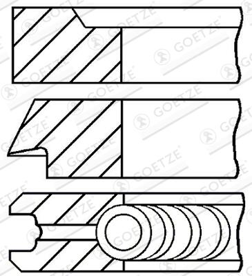GOETZE ENGINE Stempelringsæt 0818300700