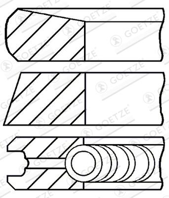 GOETZE ENGINE Stempelringsæt 0842240700