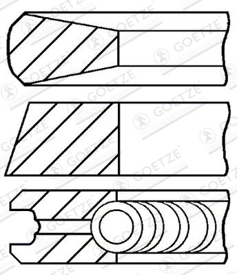 GOETZE ENGINE Stempelringsæt 0842160010