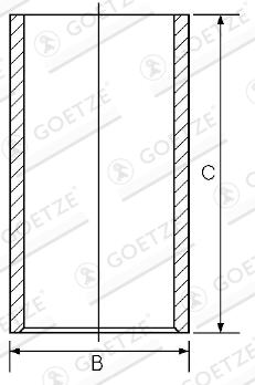 GOETZE ENGINE Cylinderforing 1401090000