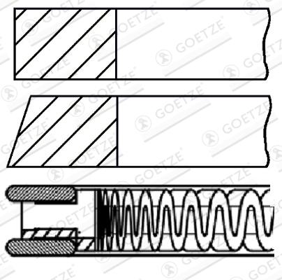 GOETZE ENGINE Stempelringsæt 0843690700