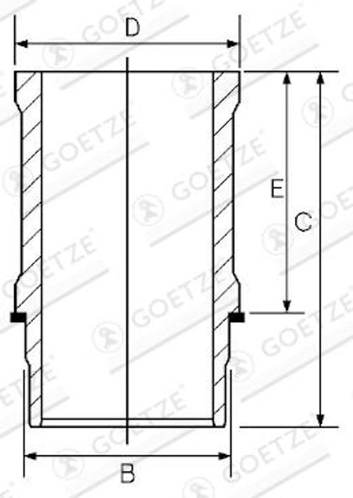 Produktbillede for Cylinderforing