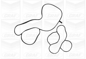 GRAF Vandpumpe pa1218 for VW AUDI SKODA (SVW)