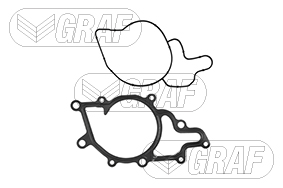 GRAF Vandpumpe pa746 for MERCEDES-BENZ