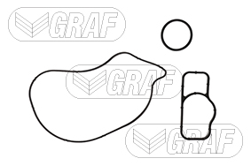 GRAF Vandpumpe pa1376 for MERCEDES-BENZ