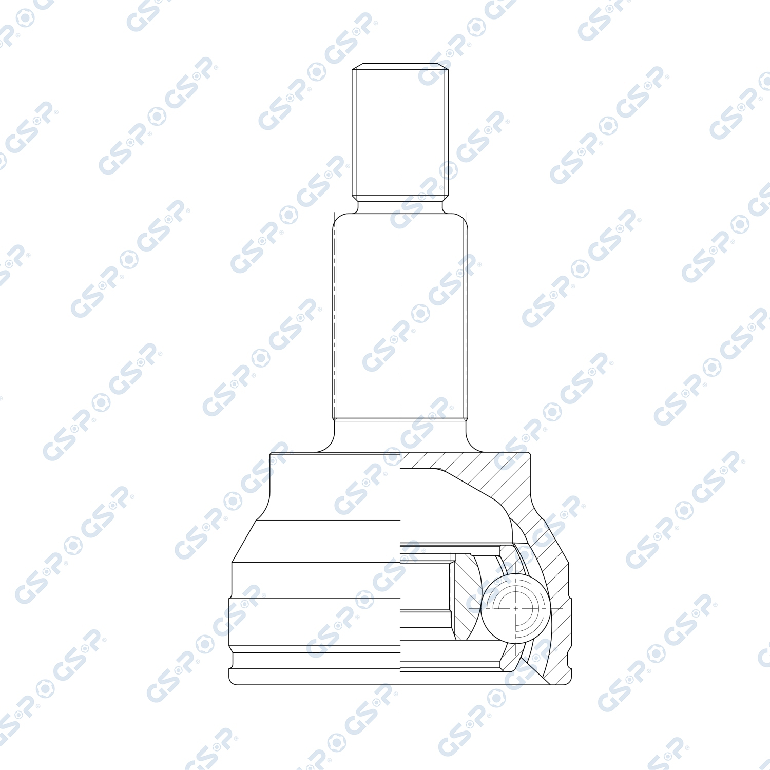GSP Ledsæt, drivaksel 803508 for JAGUAR