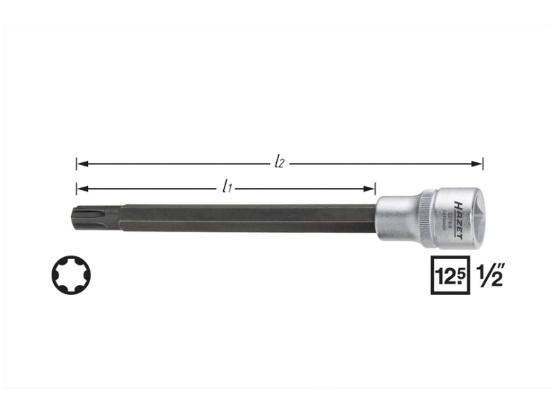 HAZET Skraldenøgleindsats (Hexagon) 2579-9 for VW