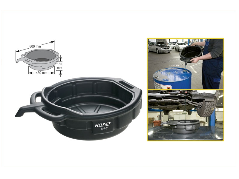 HAZET 197-2, Sort, Plast, 16 L, 1 stk, CE, 1,06 kg