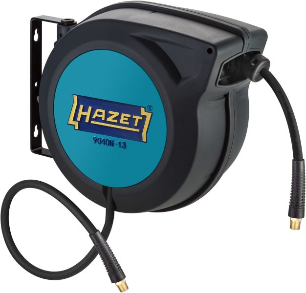 HAZET 9040N-13, Vægmonteret rulle, Automatisk, Funktionel, Sort, Blå, Plast, Polymer, Vægmonteret