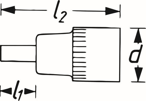 Produktbillede for Skraldenøgleindsats (Hexagon) XZN