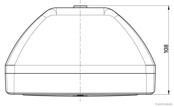 HERTH+BUSS ELPARTS Forlygte 81658027 T4W højre
