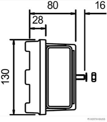 HERTH+BUSS ELPARTS Baglygte 83840607 højre for MERCEDES-BENZ VW