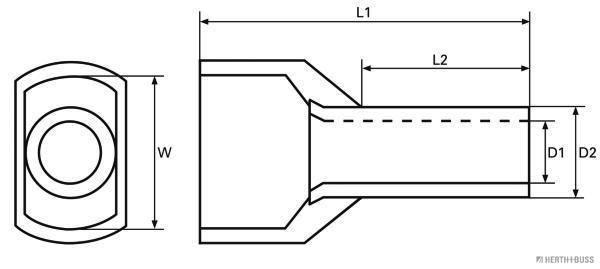 HERTH+BUSS ELPARTS Presseforbinder 50252184