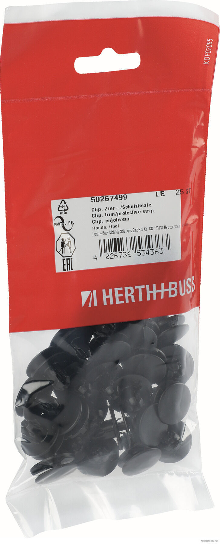 HERTH+BUSS ELPARTS 50267499 hjulsidet for HONDA