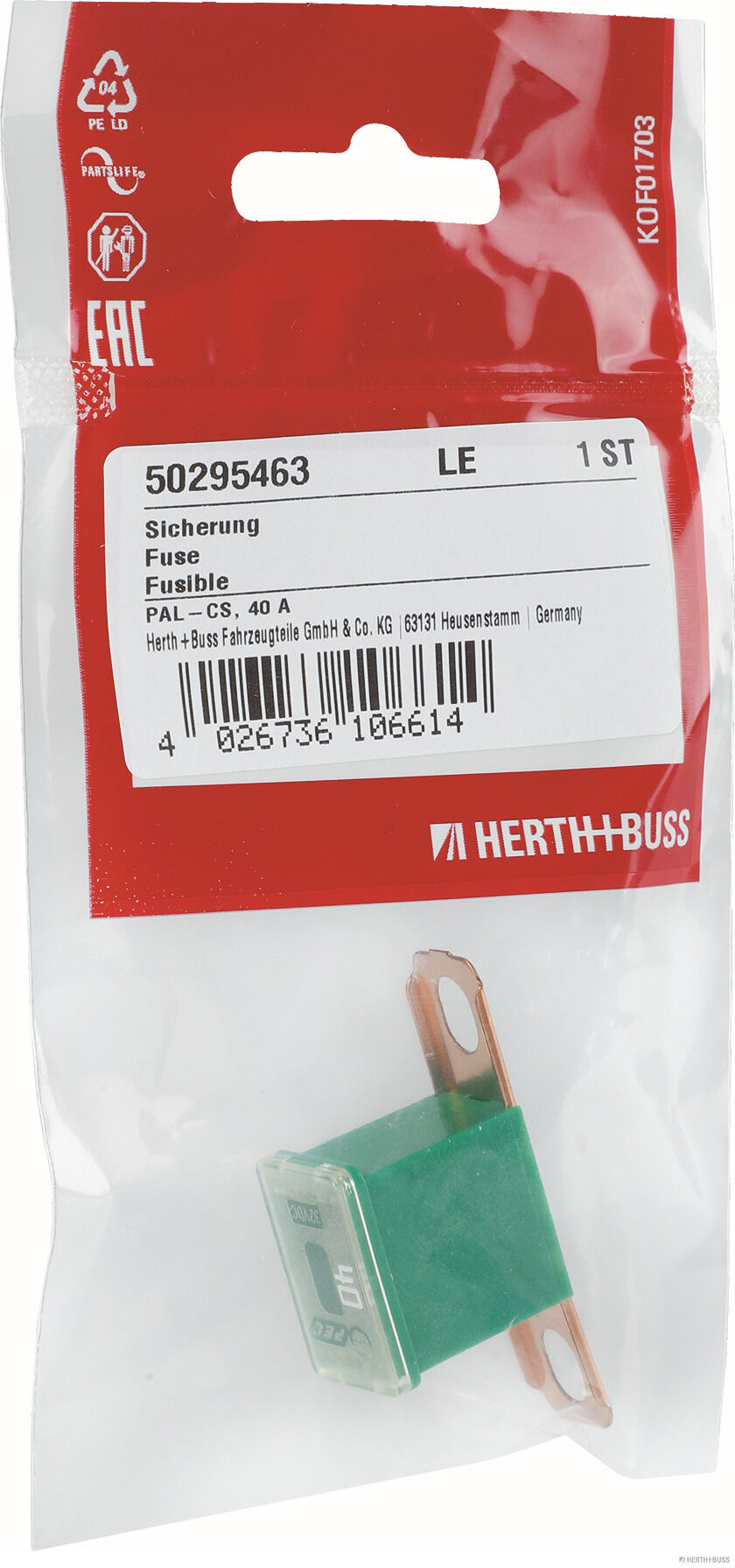 HERTH+BUSS ELPARTS Sikring 50295463