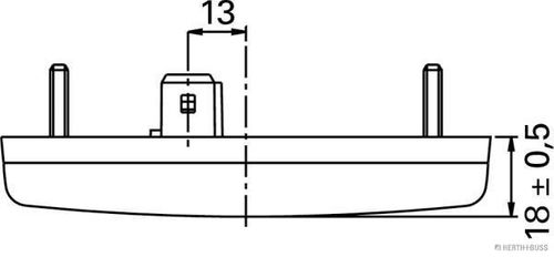 Produktbillede for Sidemarkeringslys