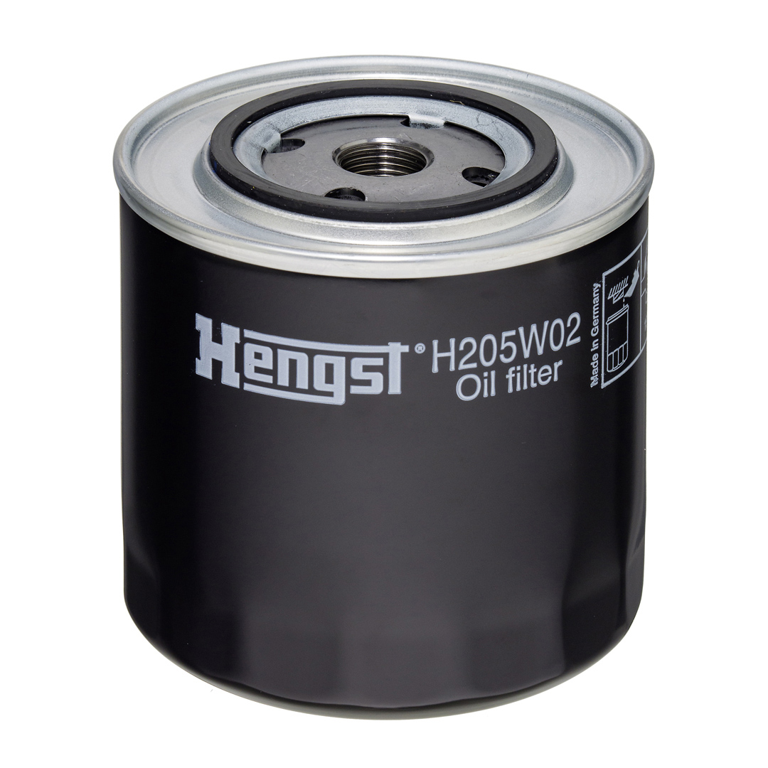 HENGST FILTER Oliefilter h205w02 Påskruet 115mm 3/4-16 UNF for IVECO FIAT FORD GENERAL MOTORS RENAULT RENAULT TRUCKS VAG LAMBORGHINI