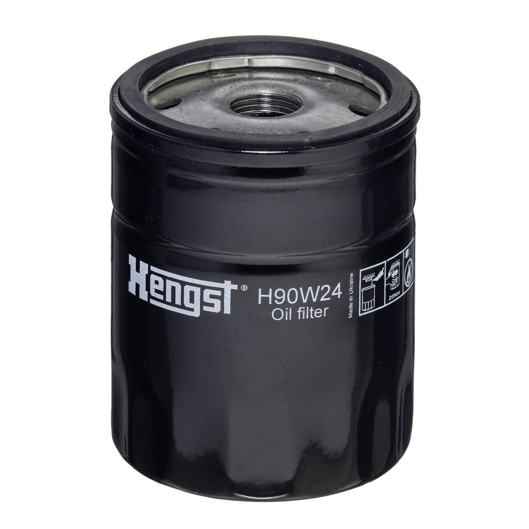 HENGST FILTER Oliefilter h90w24 Påskruet 93mm 3/4-16 UNF for VAG