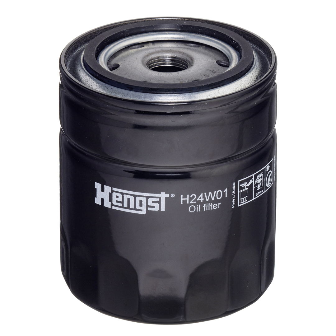 HENGST FILTER Oliefilter h24w01 Påskruet 114mm 3/4-16 UNF for FERRARI GENERAL MOTORS FIAT STEYR MAN MAZDA PEUGEOT RENAULT RENAULT TRUCKS MWM GLAS