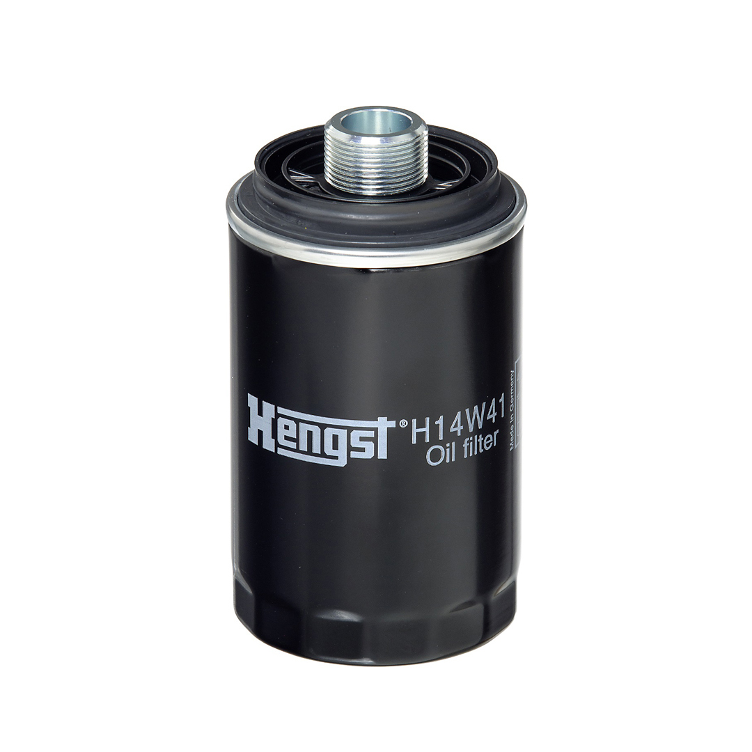 HENGST FILTER Oliefilter h14w41 Påskruet 143mm M27x1.5 for VAG