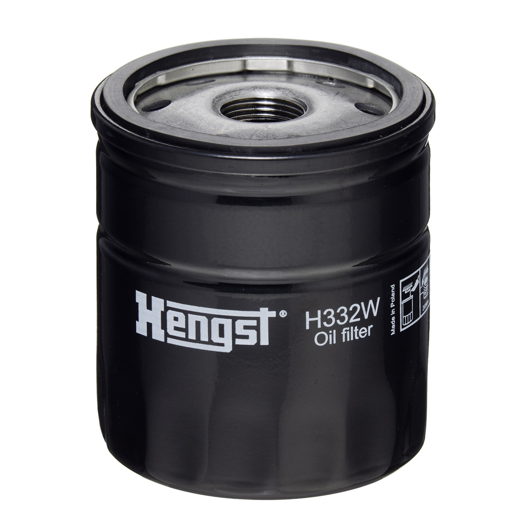 HENGST FILTER Oliefilter h332w Påskruet 89mm M20x1.5 for VAG