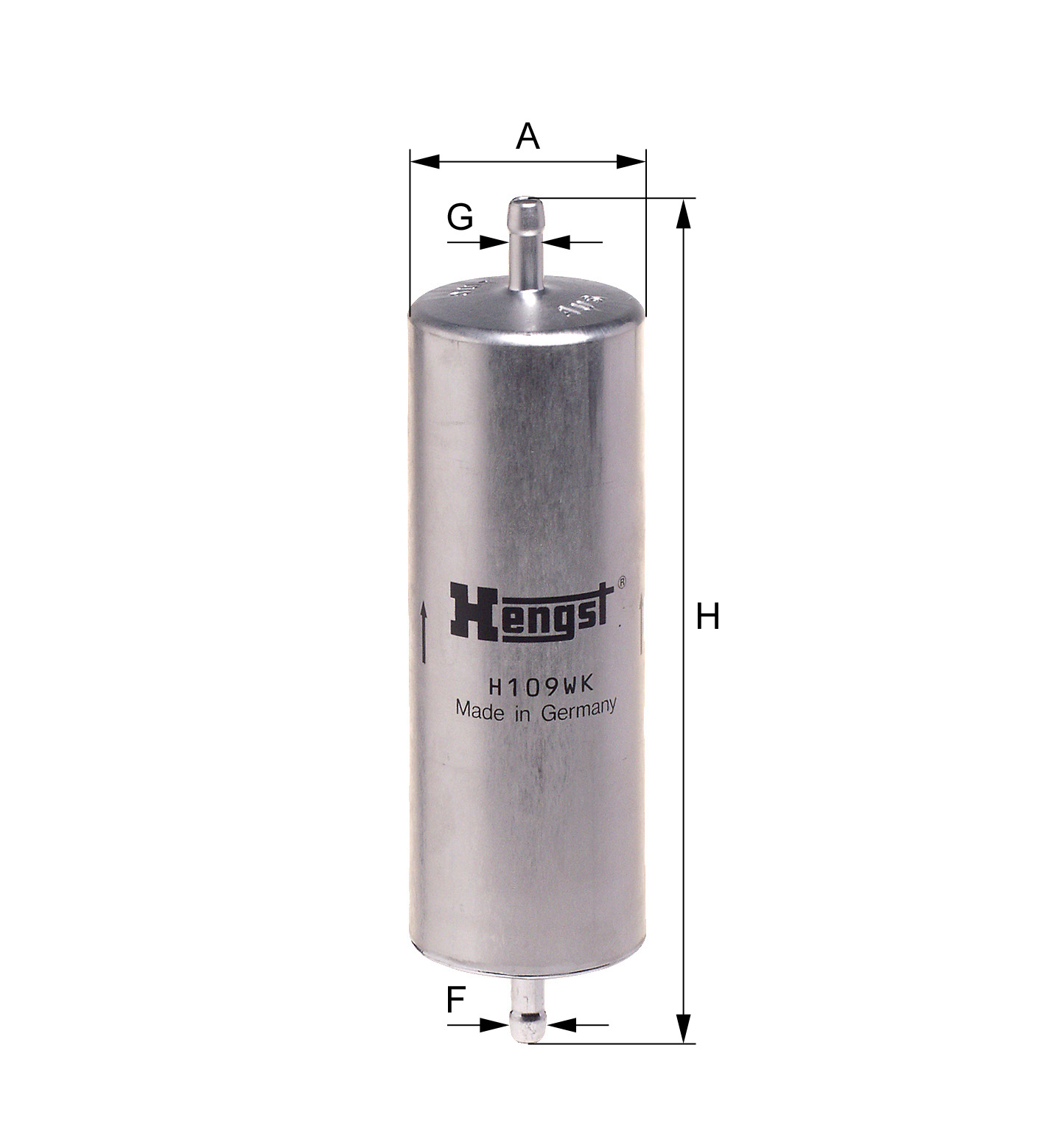 HENGST FILTER Brændstof-filter h109wk Ledningsfilter 201mm for BMW