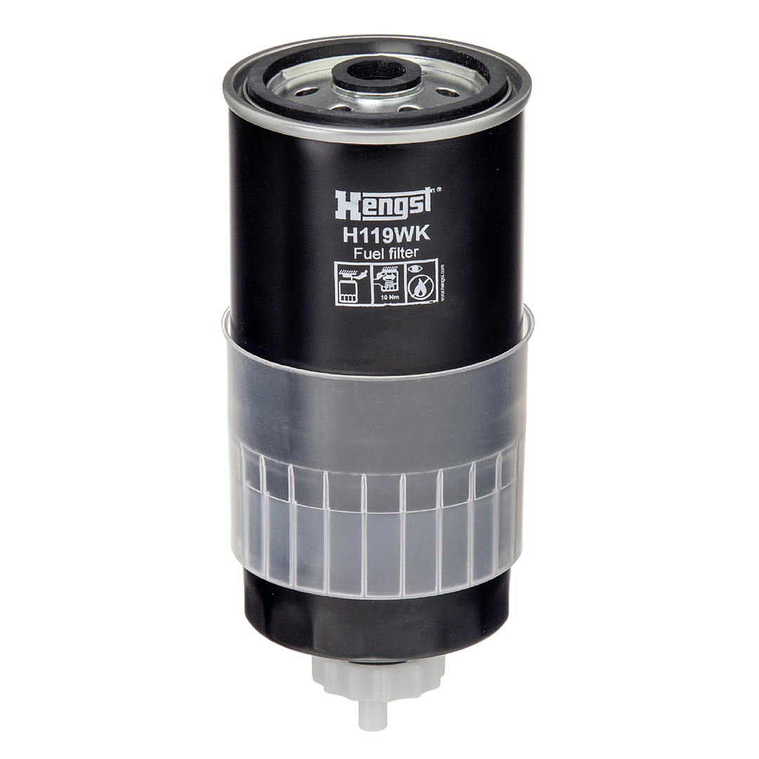HENGST FILTER Brændstof-filter h119wk Påskruet filter 185mm M16x1.5 for VOLVO VAG