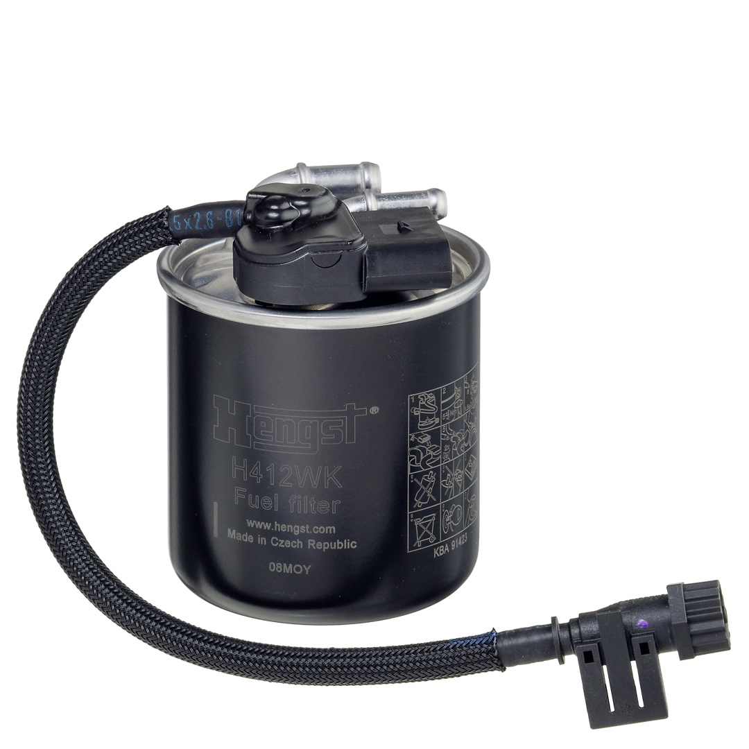 HENGST FILTER Brændstof-filter h412wk Ledningsfilter 125mm for MERCEDES-BENZ