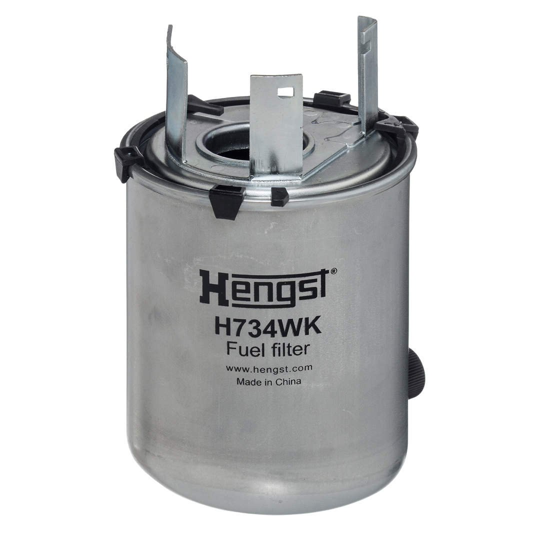 HENGST FILTER Brændstof-filter H734WK D821 Ledningsfilter 162mm for RENAULT