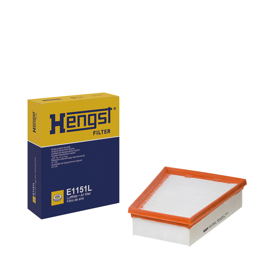 HENGST FILTER Luftfilter e1151l Filterindsats 58mm for RENAULT