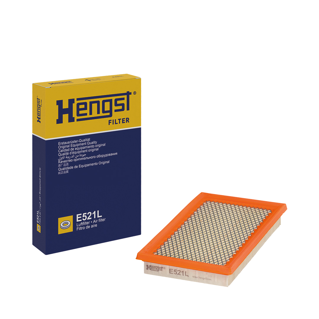 HENGST FILTER Luftfilter e521l Filterindsats height_mm_209|Højde [mm]|34 length_mm_203|Længde [mm]|232 width_mm_206|Bredde [mm]|137 34mm for GENERAL