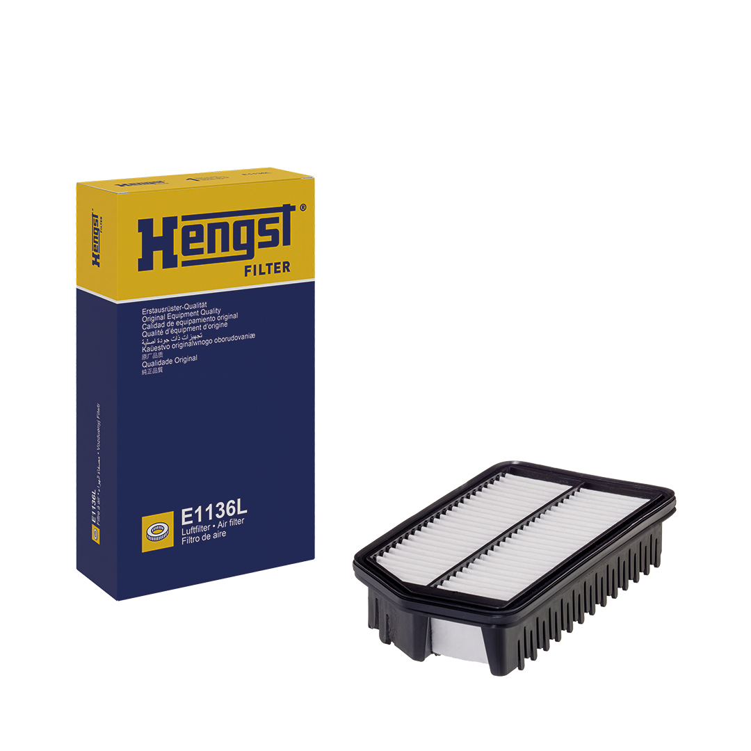 HENGST FILTER Luftfilter e1136l Filterindsats 51mm for KIA