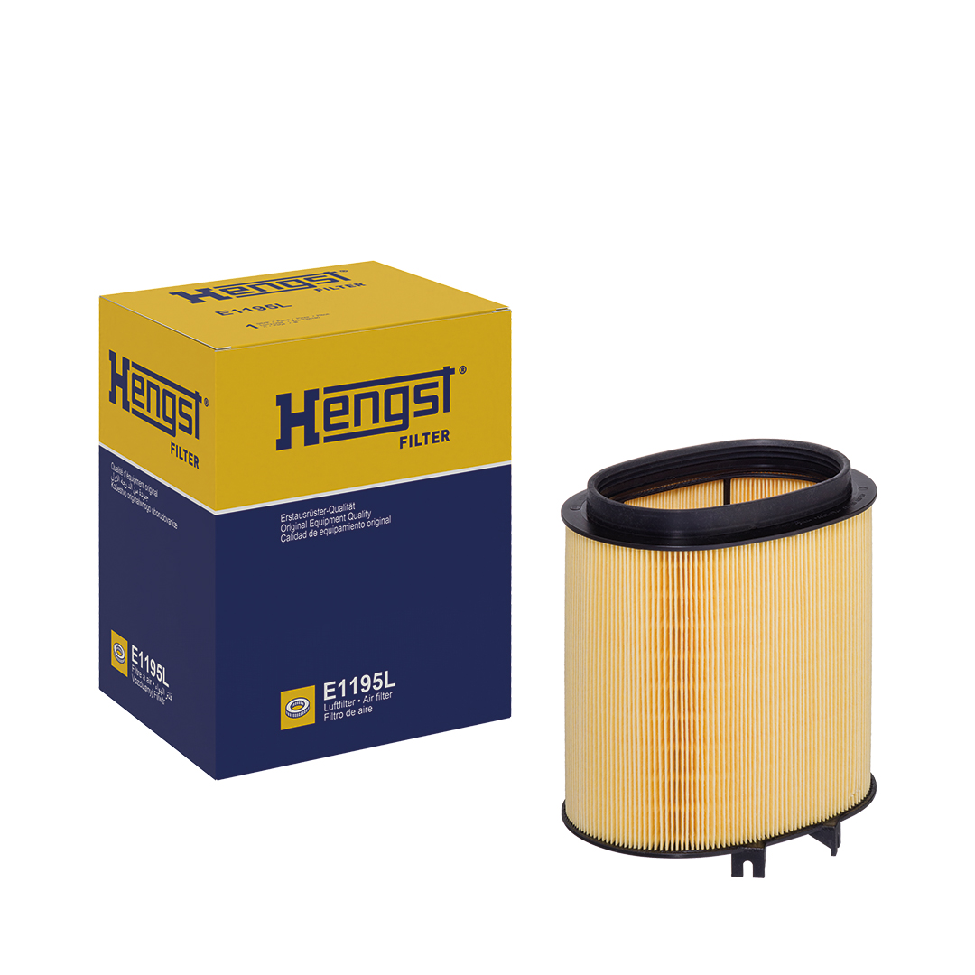 HENGST FILTER Luftfilter e1195l Filterindsats 167mm for PORSCHE