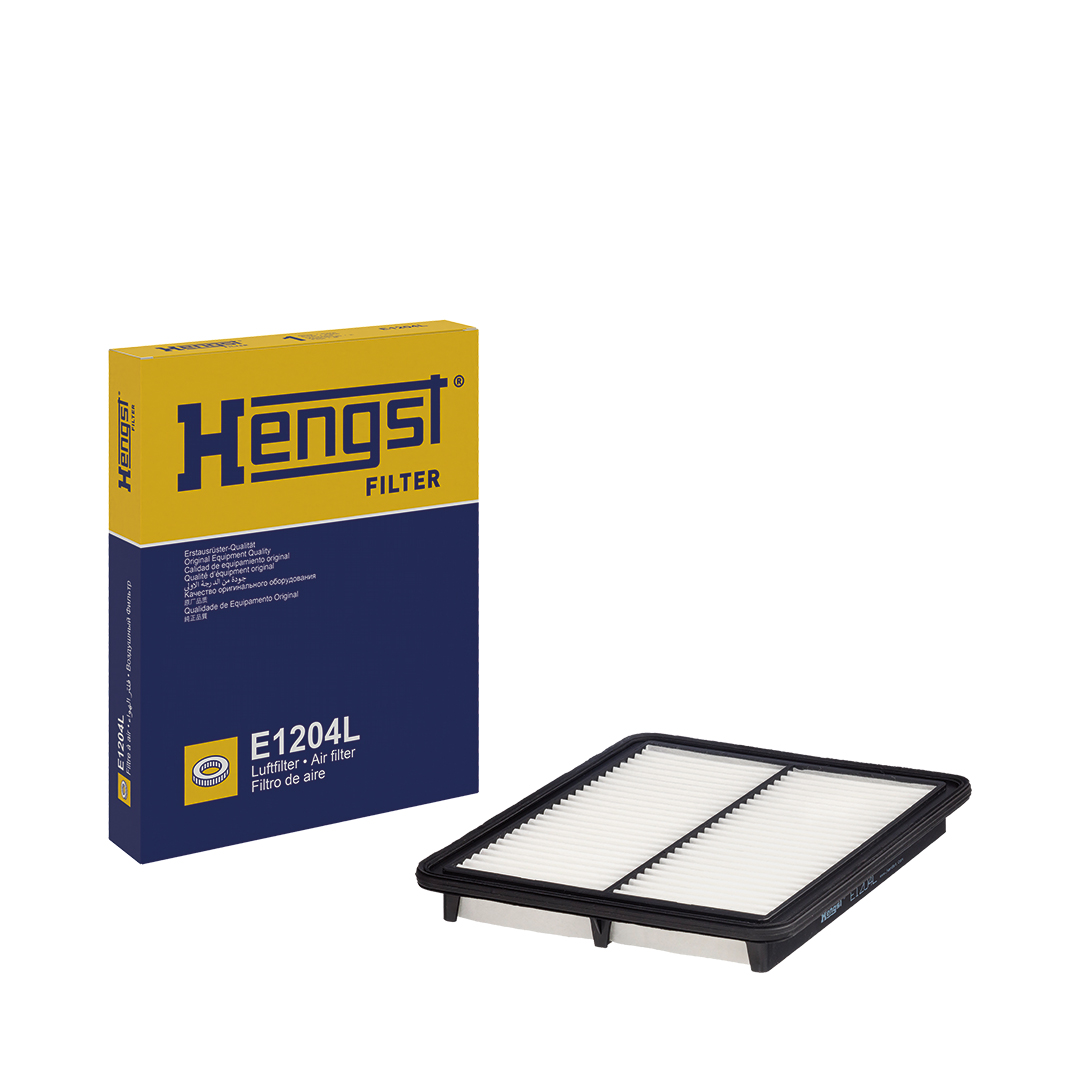 HENGST FILTER Luftfilter e1204l Filterindsats 34mm for KIA