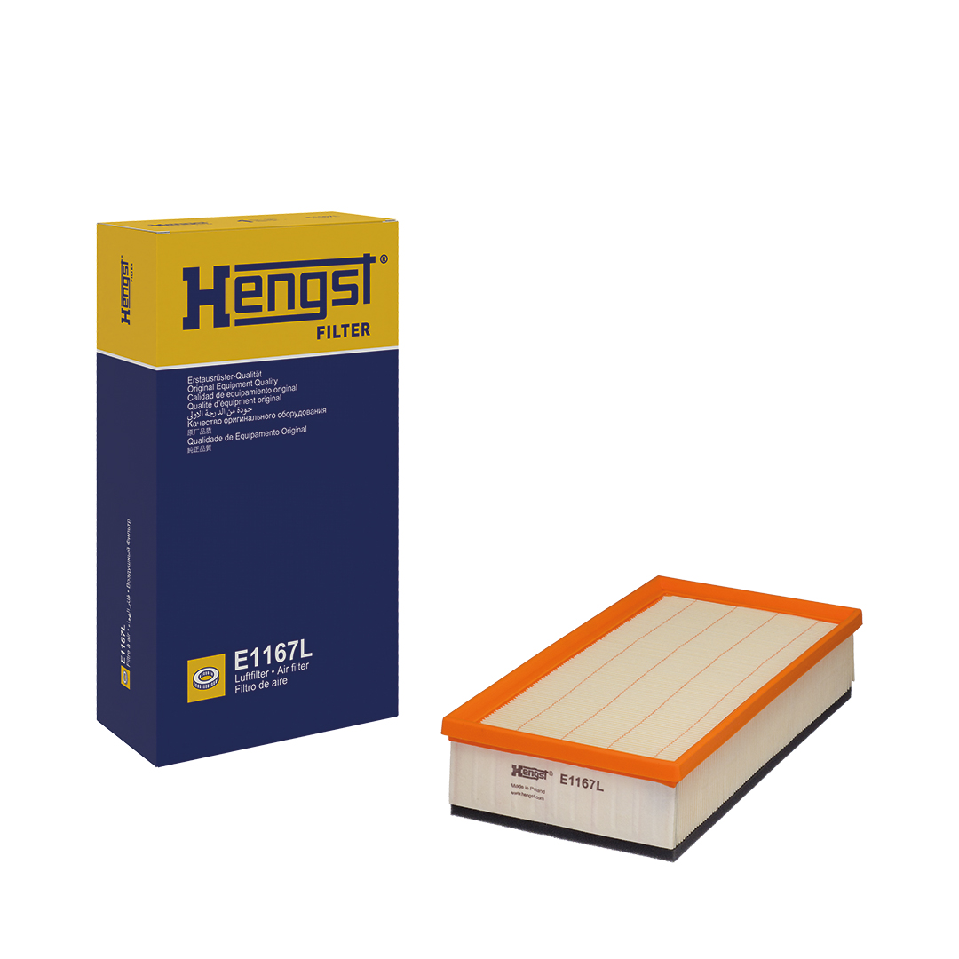 HENGST FILTER Luftfilter e1167l Filterindsats 57mm for FIAT CITROËN PEUGEOT
