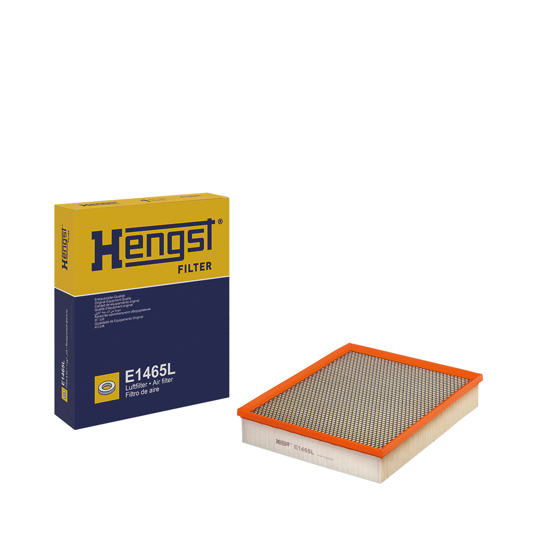 HENGST FILTER Luftfilter e1465l Filterindsats height_mm_209|Højde [mm]|70 length_mm_203|Længde [mm]|315 width_mm_206|Bredde [mm]|260 70mm for VAG