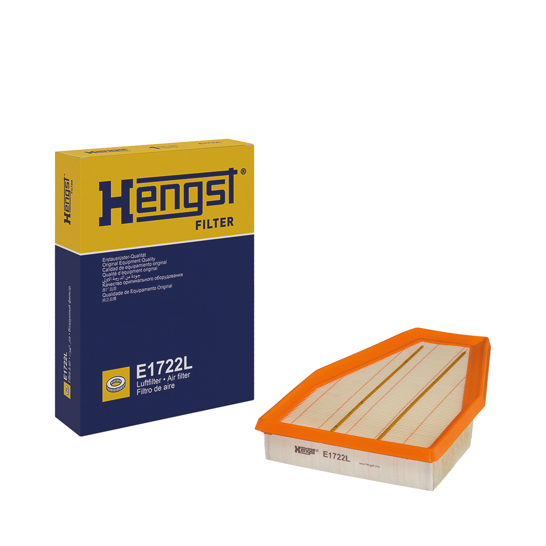 HENGST FILTER Luftfilter e1722l Filterindsats 47mm for PORSCHE