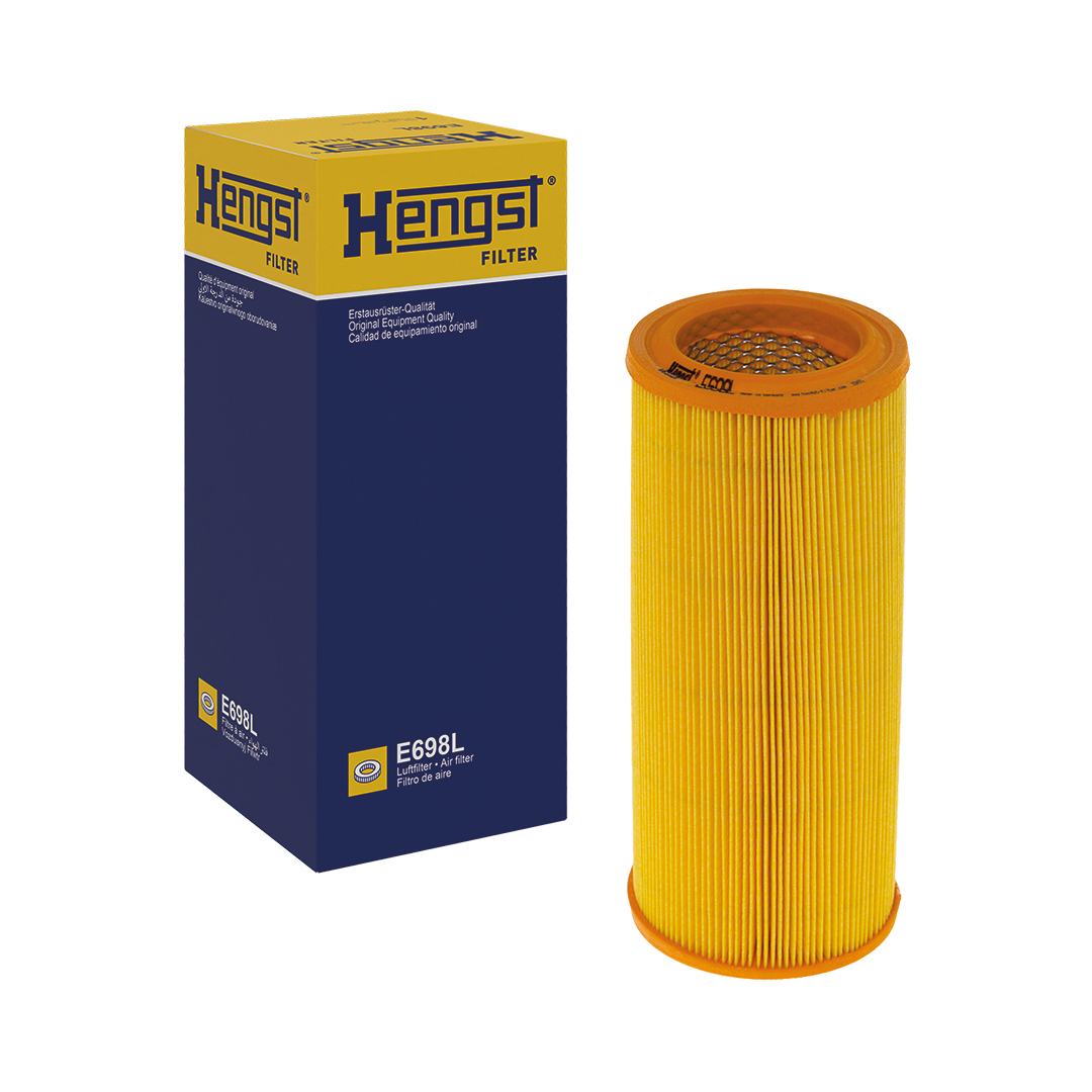 HENGST FILTER Luftfilter e698l Filterindsats 268mm for FIAT