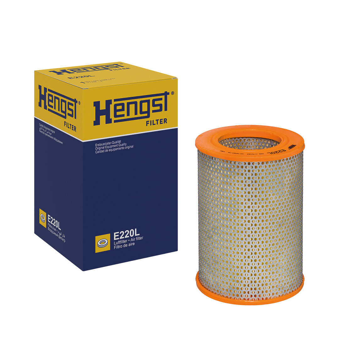 HENGST FILTER Luftfilter e220l Filterindsats 222mm for VOLVO OPEL FORD CITROËN GENERAL MOTORS VAG PORSCHE MERCEDES-BENZ RENAULT TRUCKS