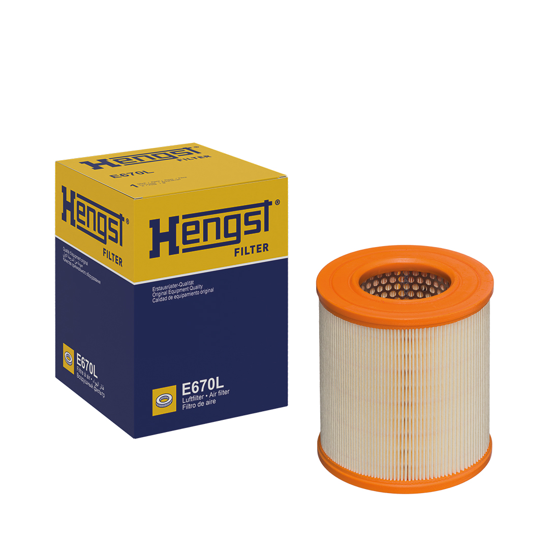 HENGST FILTER Luftfilter e670l Filterindsats 169mm for VAG