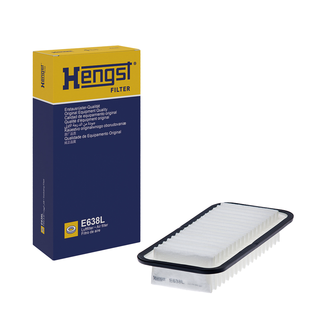 HENGST FILTER Luftfilter e638l Filterindsats 45mm for TOYOTA PEUGEOT CITROËN DAIHATSU
