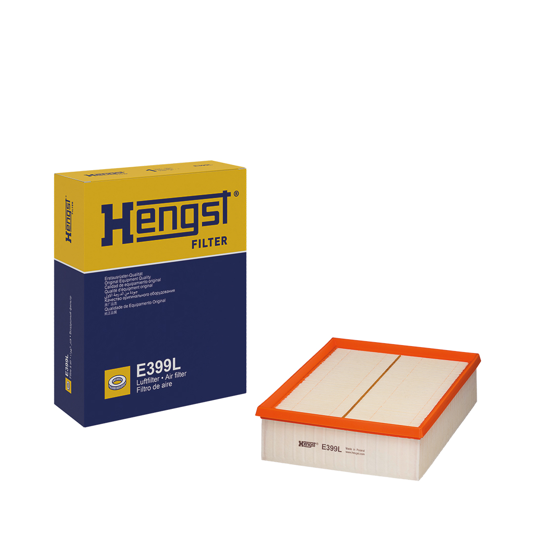 HENGST FILTER Luftfilter e399l Filterindsats 70mm for VAG VW (FAW)