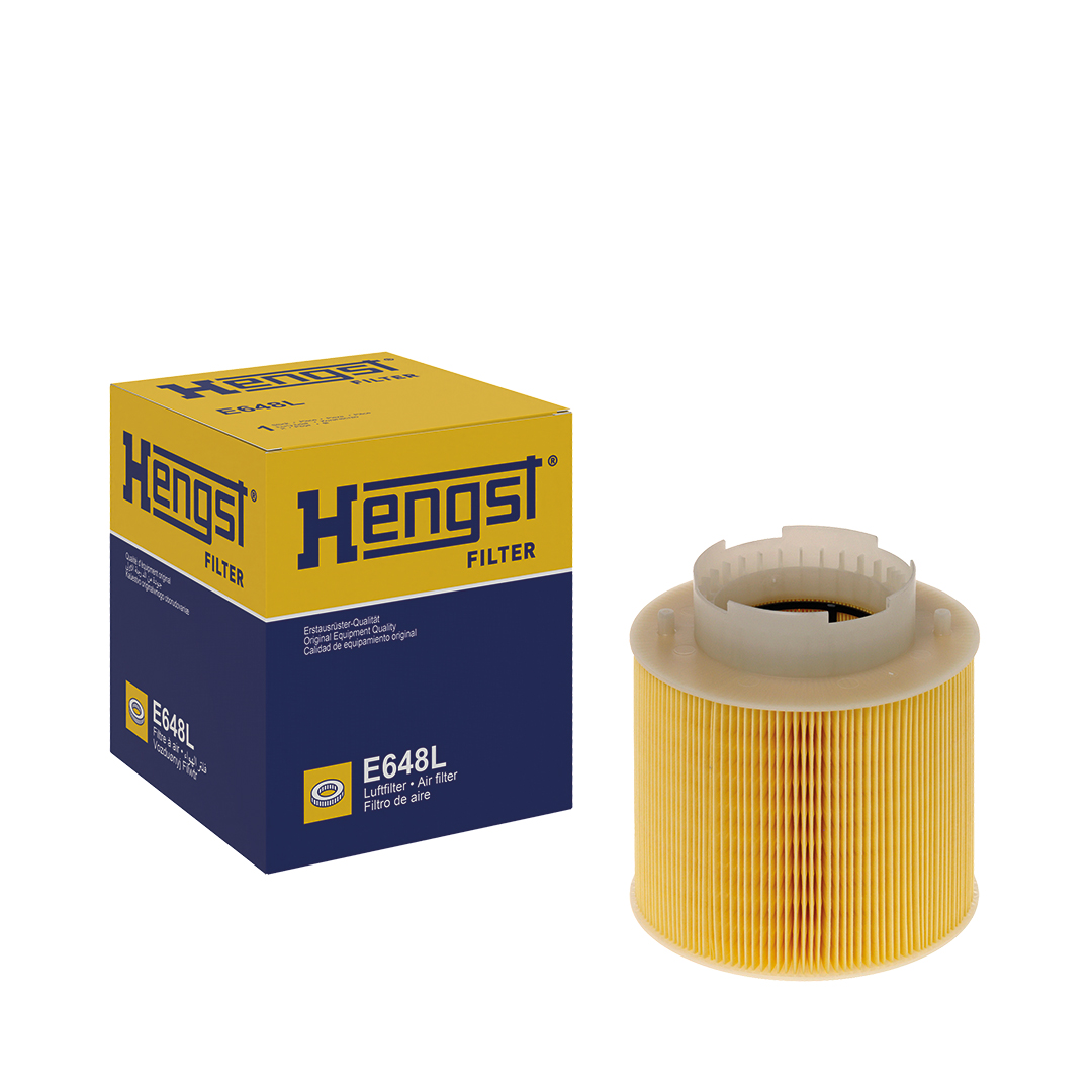 HENGST FILTER Luftfilter e648l Filterindsats 192mm for VAG