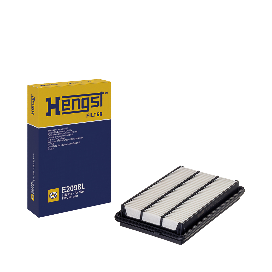 HENGST FILTER Luftfilter E2098L Filterindsats 44mm for NISSAN RENAULT