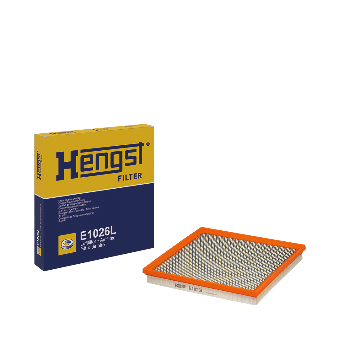 HENGST FILTER Luftfilter e1026l Filterindsats 45mm for OPEL GENERAL MOTORS CADILLAC (SGM)