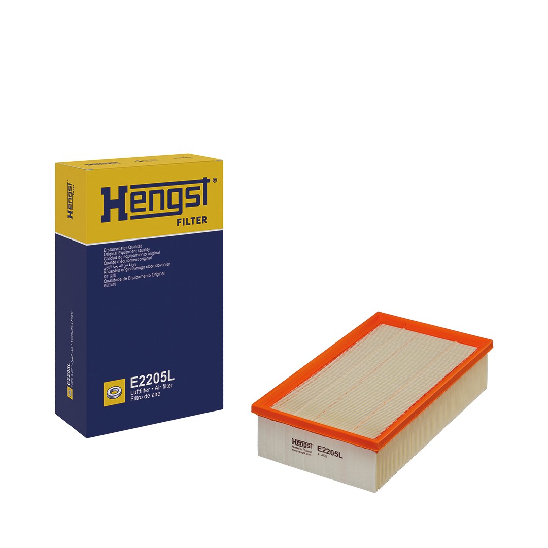 HENGST FILTER Luftfilter E2205L Filterindsats 70mm for RENAULT