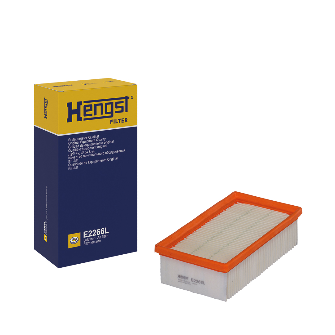 HENGST FILTER Luftfilter E2266L Filterindsats 62mm for DACIA