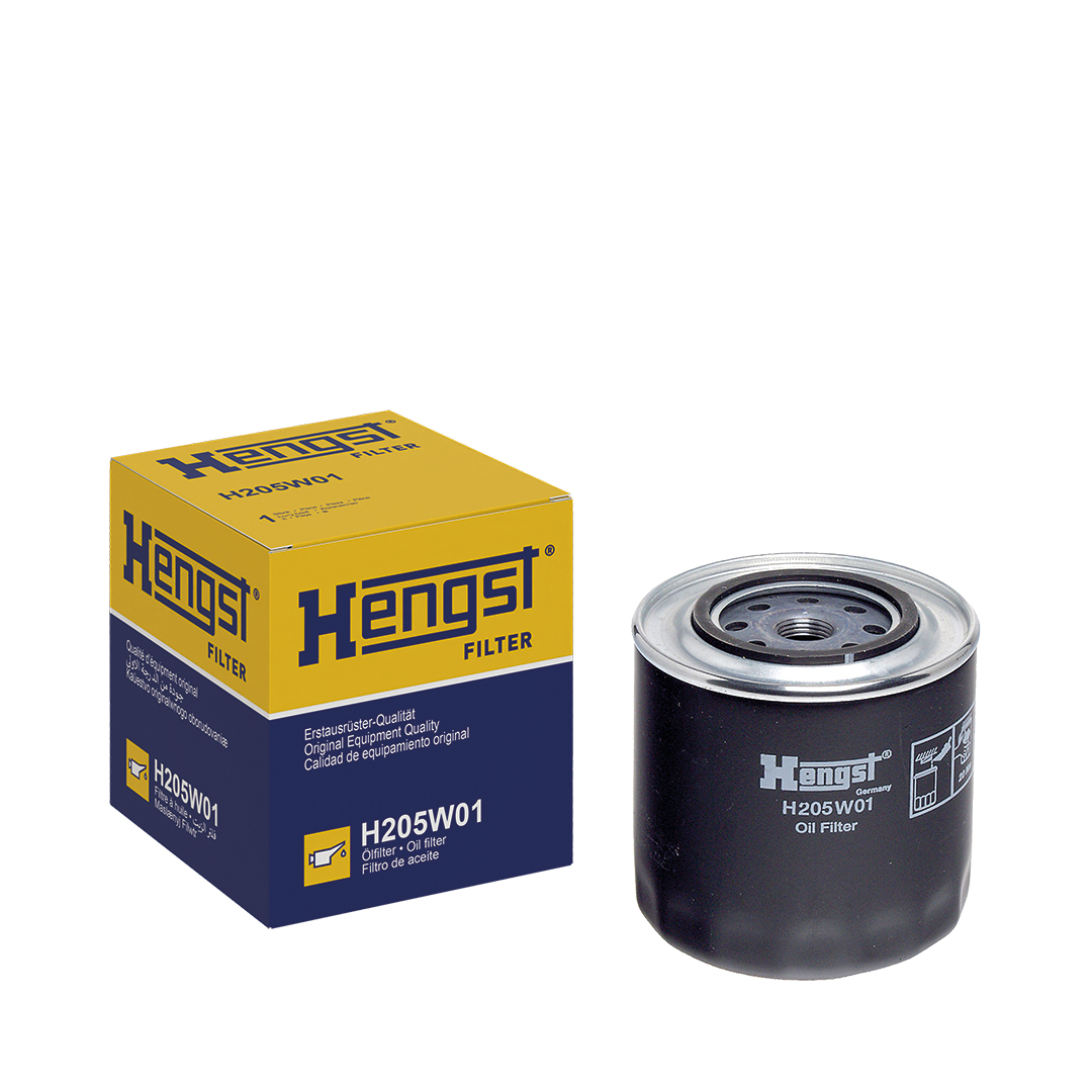 HENGST FILTER Oliefilter h205w01 Påskruet 115mm 3/4-16 UNF for FORD VOLVO VAG