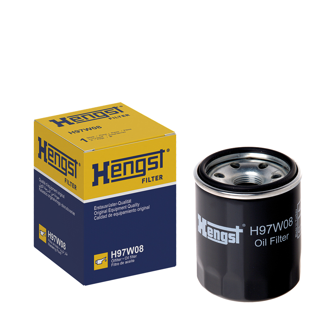 HENGST FILTER Oliefilter h97w08 Påskruet 87mm M20x1.5 for FORD USA FORD KIA MAZDA