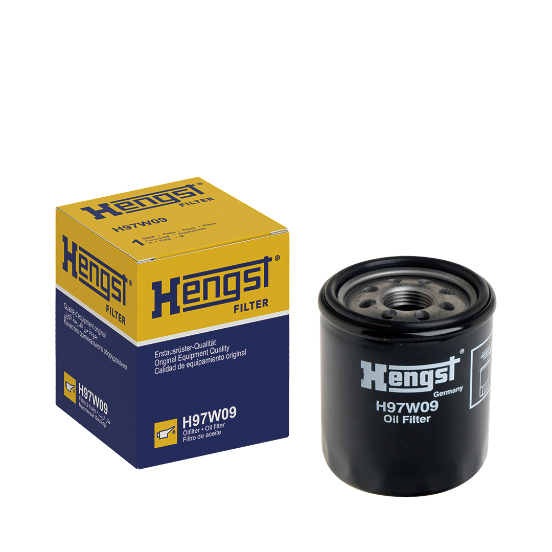 HENGST FILTER Oliefilter h97w09 Påskruet 60mm M20x1.5 for CITROËN MITSUBISHI PEUGEOT RENAULT